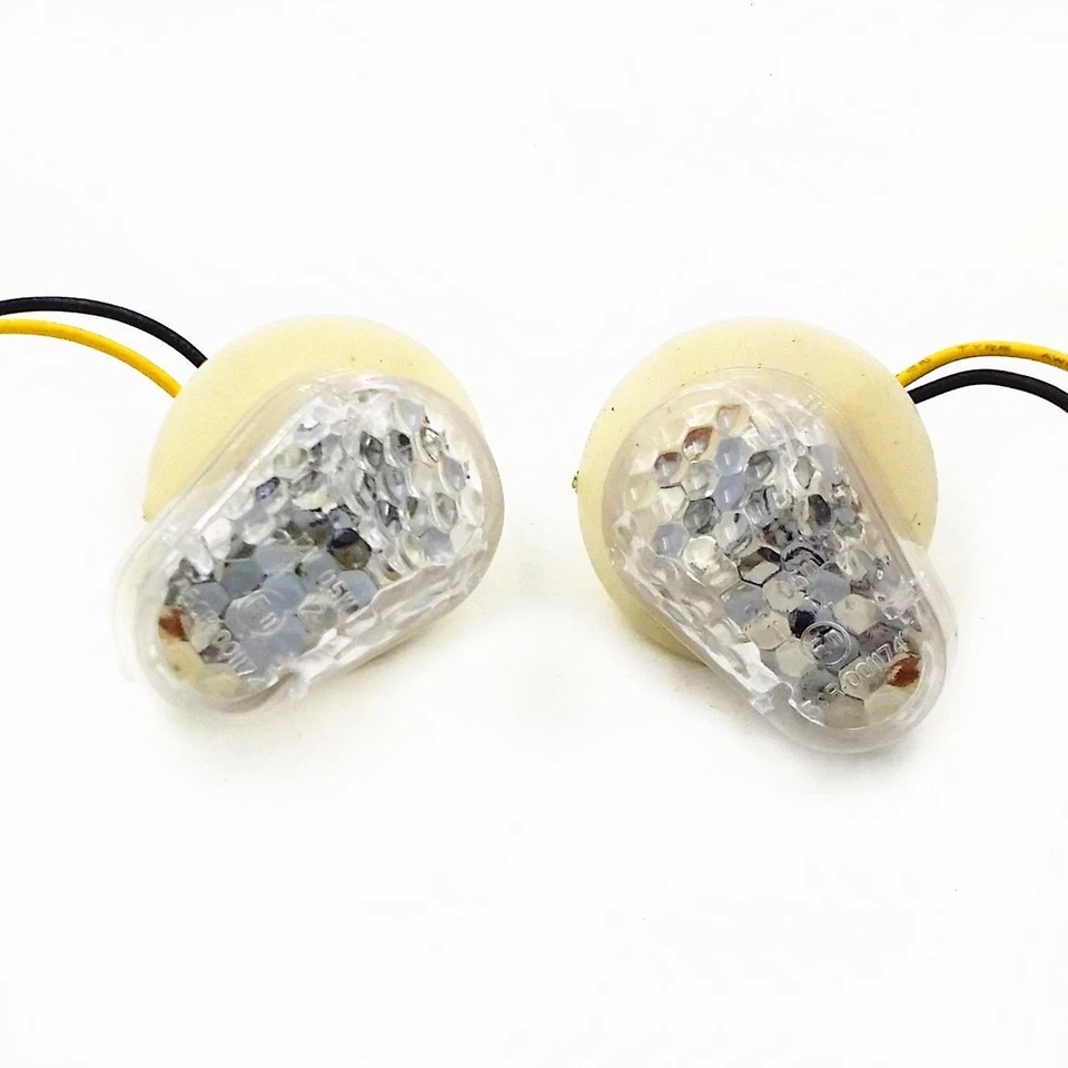 Clear Faring Flush Mount LED Turn Signal For YAMAHA YZF R1 R6S R6 S FZ6 FZ1 FZ - Image 3 of 4