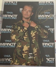 TNA ROCKSTAR SPUD SIGNED PHOTO Wrestling Universe Autograph WWE Drake Maverick