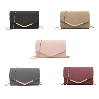   Elegant Damen Clutch Abendtasche Brauttasche Party Kettentasche Handtasche