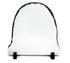 20X20CM SEMI-OVAL SUBLIMATION ROCK SLATE PRINTABLE WHITE PHOTO HEAT PRESS SH02
