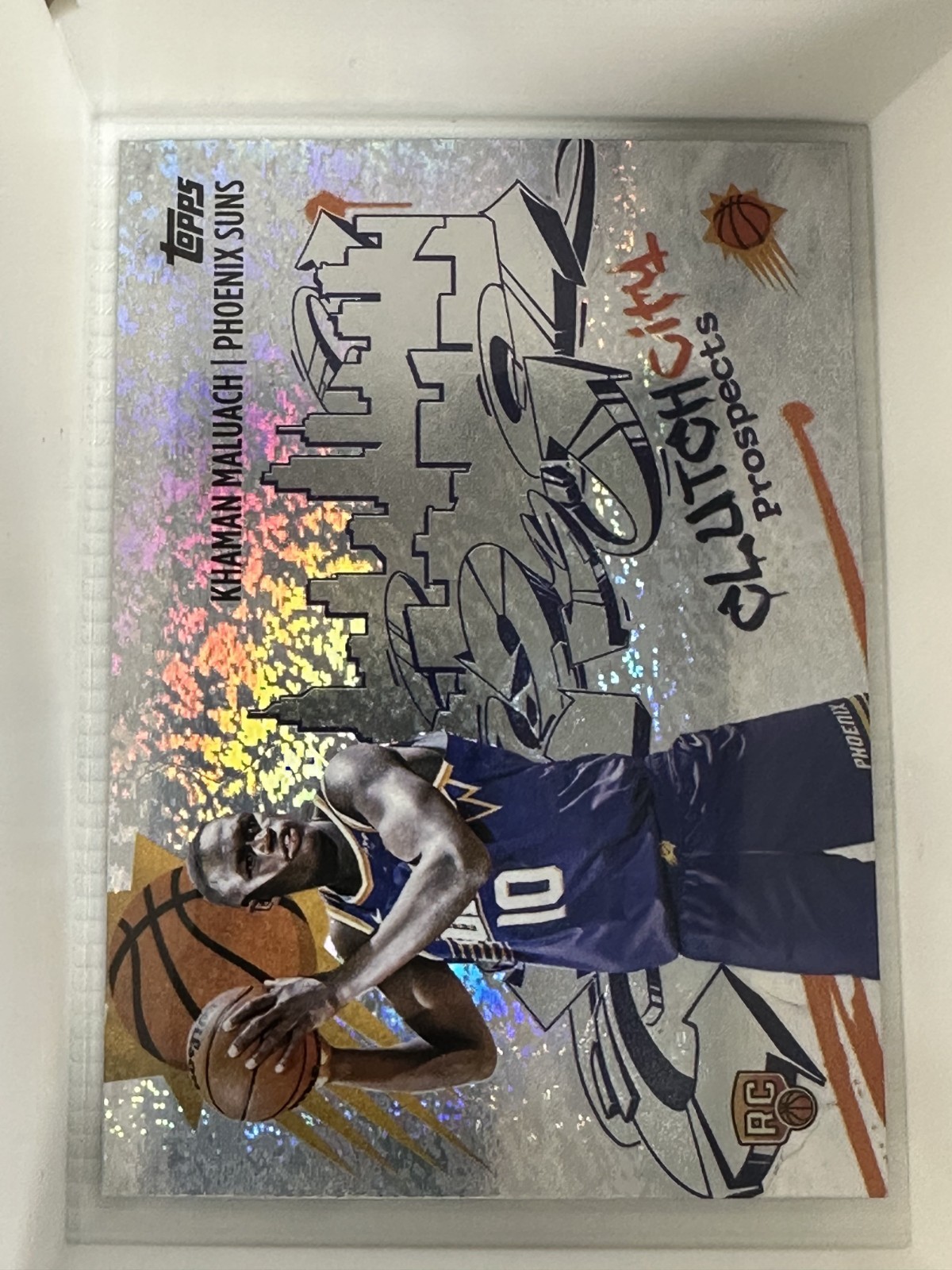 2025-26 Topps Khaman Maluach Clutch City Prospects Holo Foil #CC-10 Phoenix Suns