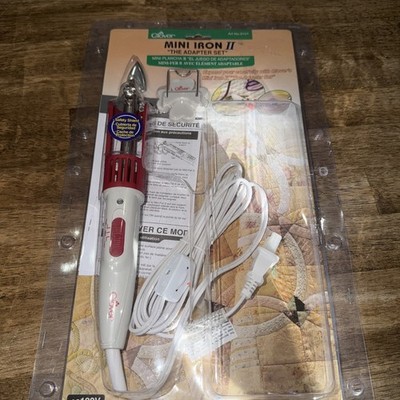 Clover Mini Iron II''The Adapter Set'' for Sewing Quilting & Crafting #9101 Read