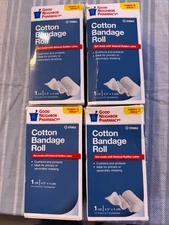 (4) Good Neighbor Pharmacy Sterile Cotton Bandage Roll - 4x5" x 4 yds