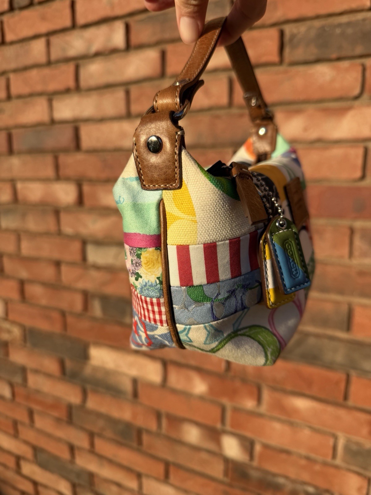 Coach Hamptons Scribble Multicolor Patchwork Smal… - image 3