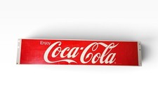 VINTAGE Coca Cola METAL SIGN 47X10 "ENJOY COLA COLA"