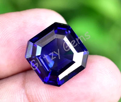 Natürlich Königsblau Ceylon Saphir 17.10Ct Smaragd Zertifiziert Selten Lose - Bild 1 von 4