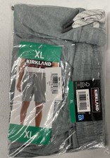 Kirkland Signature Men's Lounge Shorts Pull On XL Moisture Wicking GRAY Pockets