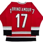 Autographed/Signed Rod Brind'Amour Carolina Red Hockey Jersey Beckett BAS COA