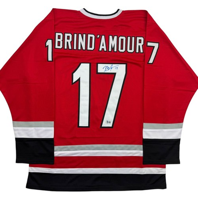 #ad Autographed Signed Rod Brind#x27;Amour Carolina Red Hockey Jersey Beckett BAS COA $124.99