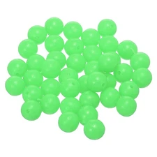 Fishing Beads Glow Soft Plastic Fish Rigs 10 mm for Catfish (500 Pack, Green)