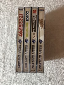 Saga Saturn Sports Bundle, World Series Baseball,Tennis, Hockey, Soccer TESTED