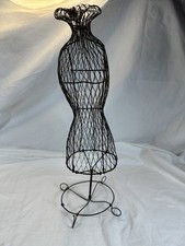 Elegant Vintage-Style Wire Dress Form Display 15.5”