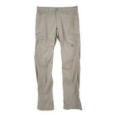 Eddie Bauer First Ascent Hiking Pant 0P Petite Wom Tan Nylon Stretch Preformance