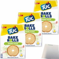 Tuc Bake Rolls Brotchips Knoblauch 3Er Pack 3X150G Packung Usy Block