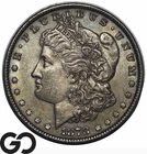 1878 7TF Morgan Silver Dollar Coin, Nicely Struck Choice AU++/Unc