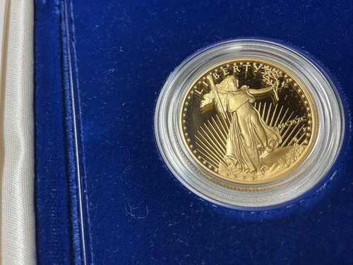 1990P $25 1/2 Oz. Proof Gold American Eagle Original Box, Case, CoA PRICE DROP!!
