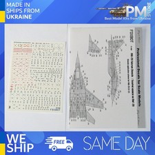 Foxbot 72-062 1/72 Decals Stencils for Mikoyan MiG-29 9-12, 9-13, 9-51 