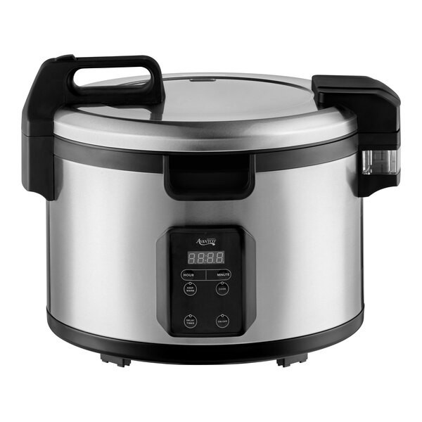 Avantco 90 Cup (45 Cup Raw) Digital Electric Rice Cooker / Warmer w/ Hinged Lid