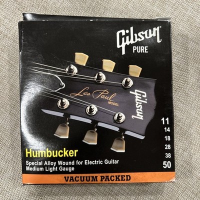 Gibson Les Paul Guitar Strings 11/50 Humbucker Light Alloy Parts Custom NOS