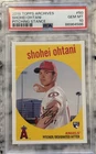 2018 Topps Archives Shohei Ohtani #50 PSA 10 Rookie 1959 Design Angels