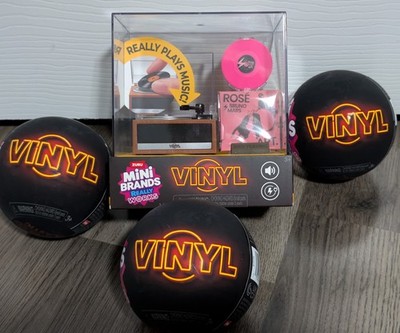 Zuru Mini Brands Vinyl Toy Record Player Really Works + 3 Blind Ball Vinyl