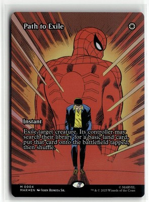 Path To Exile 0004 Borderless Spider Man MTG Magic The Gathering Card NM