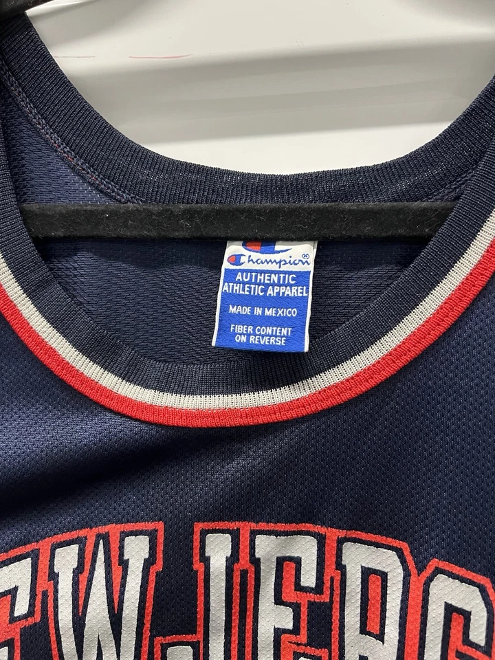 Vintage 1990s Kerry Kittles New Jersey Nets #30 Champion Basketball Jersey 52 - Image 3 of 4