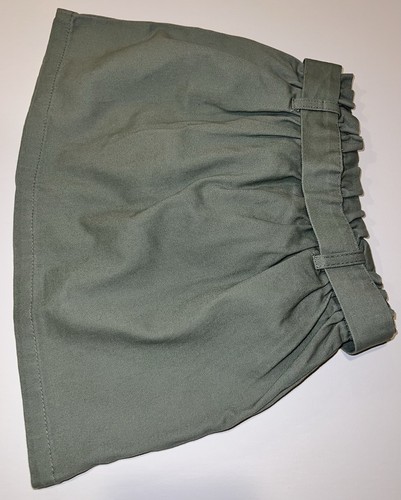 Isaac Mizrahi Girl's Skirt Size XS 4 Elastic Waist Belt Tie Green Sage NEW NWOT - Picture 13 of 16