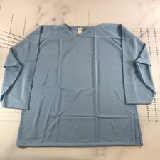 Athletic Knit Hockey Jersey Mens 3XL Blue Superstar Mesh Blank Practice Canada