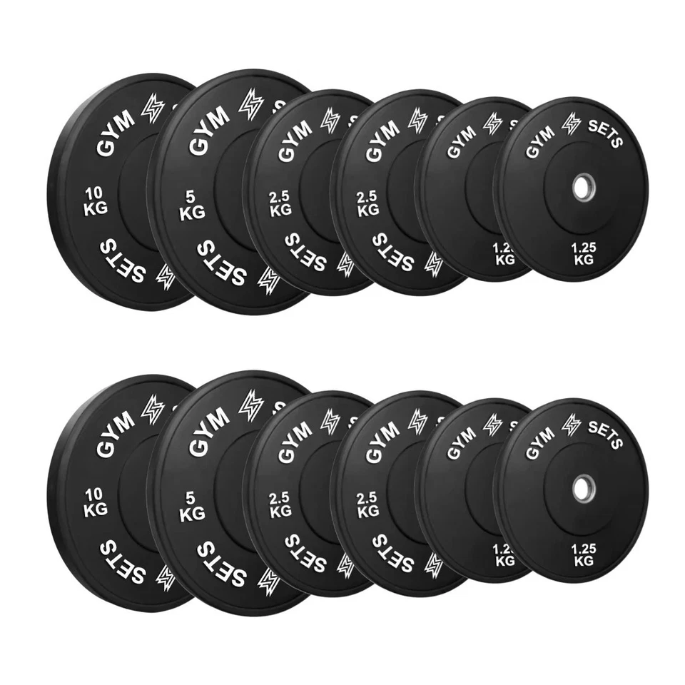 Olympic Bumper Plates 2 inch Rubber Weight Gym Sets 5 10 15 20 25 kg - Image 2 of 4