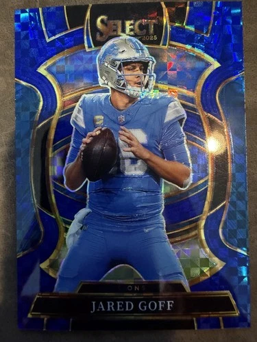 2025 Panini Select Jared Goff #69 Lions Concourse Blue Prizm 40/249