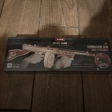 ROKR 3D Wooden Puzzle Submachine Gun Justice Guard Age 14+ New Sealed In Box