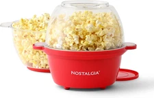 Electric Non Stick Stirring Popcorn Maker for 8 Cups of Theater Style Popcorn wi