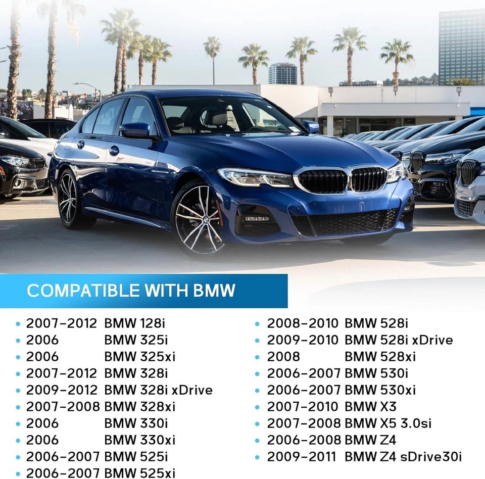 Water Pump W/Thermostat & Bolt 11517586925 For BMW 128i 325i 328i 528i 530i X3 Foto 2 de 4