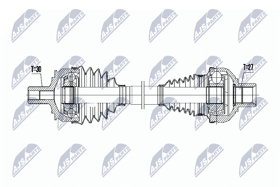 N.T.Y. NPW-ME-067.NTY Drive Shaft for MERCEDES-BENZ