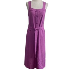 Everlane The Japanese Go Weave Picnic Dress Magenta Size 4