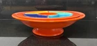 Vintage Fiesta Relish Tray and Red Compote