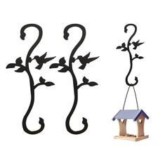 2 PCS Hummingbird Bird Feeder Hanger Hooks For Outdoors Hanging Wind Chimes New