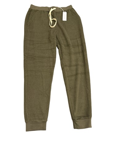 Outerknown Hightide Terry Jogger Sweatpants Olive Drawstring Lounge Pants S NWT