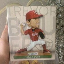 Impact Trevor Bauer Reds Bobblehead TriHealth Exclusive Baseball Collectible