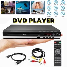 1080p DVD Player All Region Free DVD CD USB Player with HD RCA Output USB Home