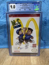 M.C. Kids 1992  Cgc 9.0 Graded Nintendo NES Game CIB Virgin Soq High Grade