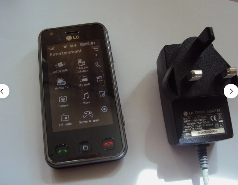 RETRO VINTAGE ORIGINAL KIDS CHEAP 3G LG KC910 UNLOCKED ANY NETWORK