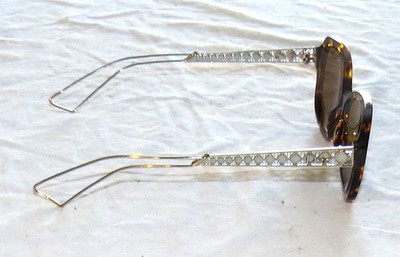 Christian Dior Diorama 5 Sunglasses - Wire Arms - Mock Tortoiseshell - in Case
