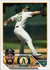 2023 Topps Series 1 [Base] - Sam Moll #8 - Athletics