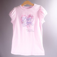 Mezzo Piano T-Shirt 135 US 9 Pink Heart Ribbon Mint Japan Exclusive