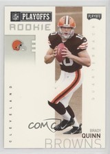 2007 Playoff NFL Playoffs Previews Brady Quinn #P-4 hf5