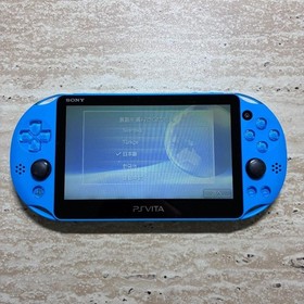Sony PS Vita PCH-2000 Aqua Blue Console Box Near Mint Japan 8868