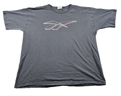 Vintage Reebok Shirt Mens 2XL Black Vector Logo Graphic Athletic 