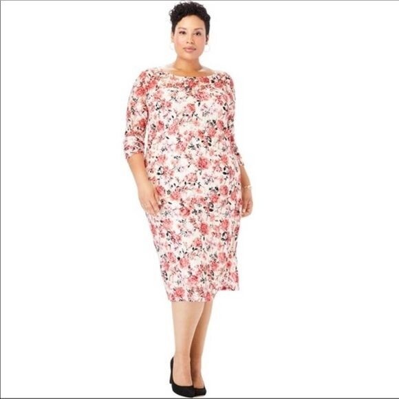 Jessica London ivory floral lace dress NWOT sz 12W